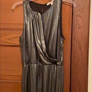Long women’s silver dress worn once size medium